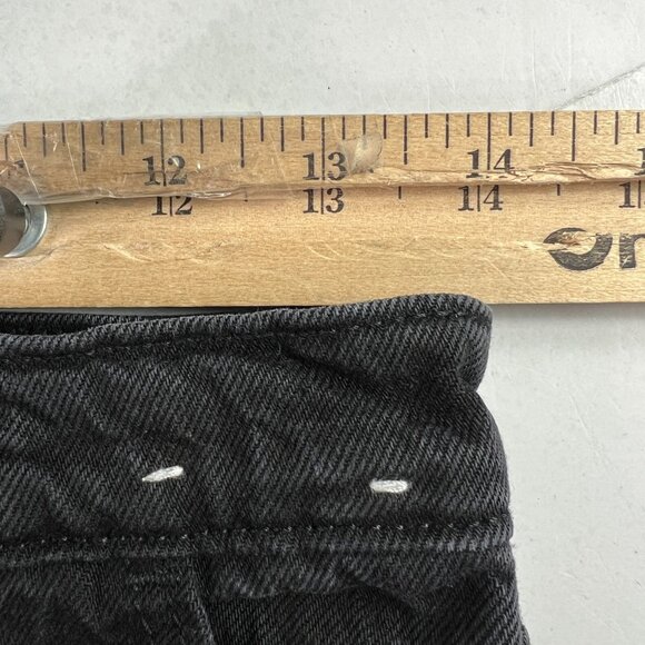 Abercrombie Fitch Jeans Women 27x29* High Rise Loose Pleated Black Denim Tag 27S - Picture 16 of 16